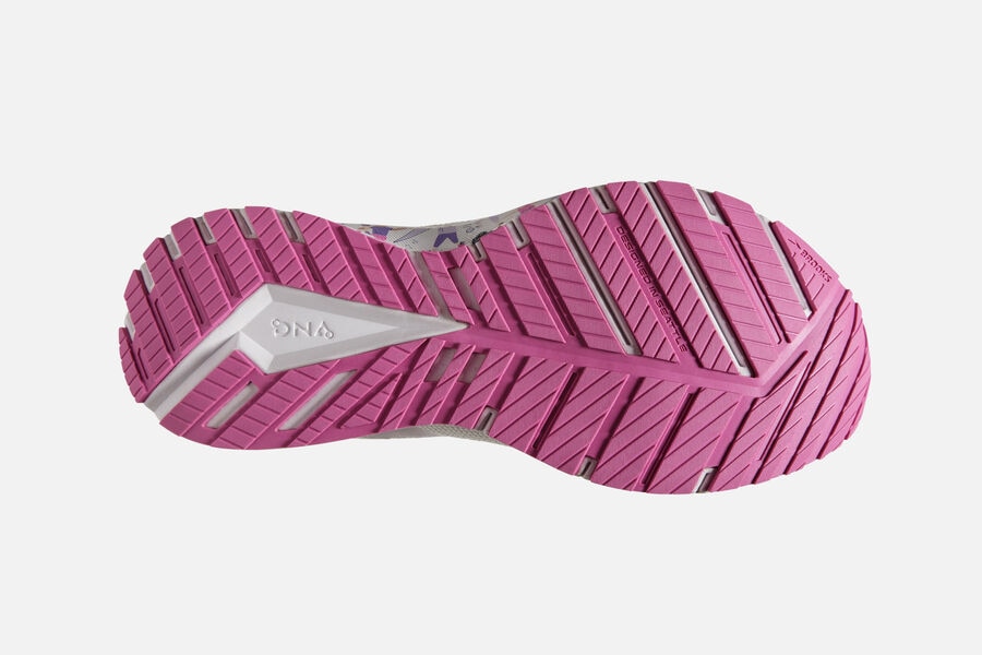 Revel 4 Road Brooks Running Shoes NZ Womens - White/Pink - YZBGKO-145